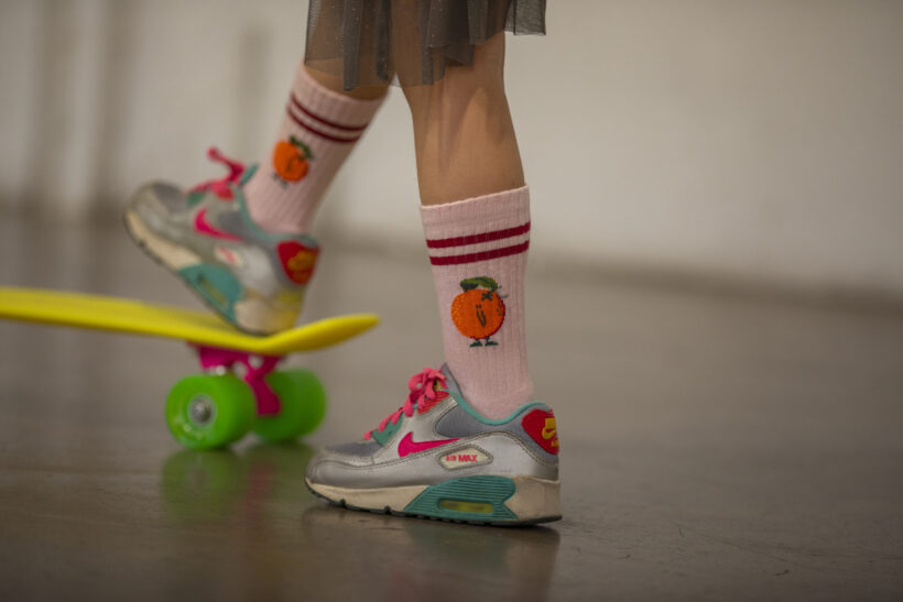 Jimmy Lion présente sa <i>collection</i> de chaussettes de sport <i>kids</i> - Doolittle