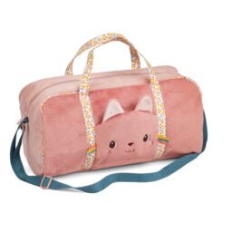 Sac week-end Jeanne le chat - Une bouille de chaton brodée et des couleurs douces… Sac idéal pour une escapade hivernale ! Dès 2 ans, 34,99 €
