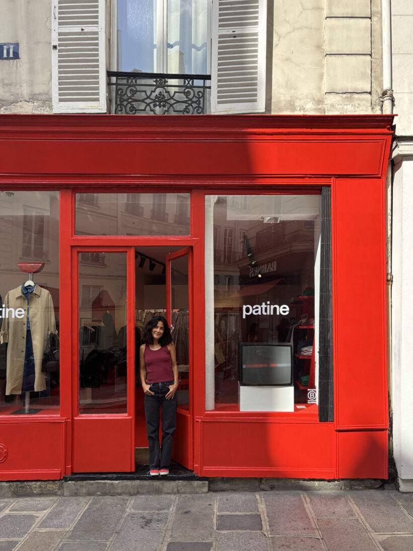 Charlotte Dereux devant le pop-up store - Doolittle