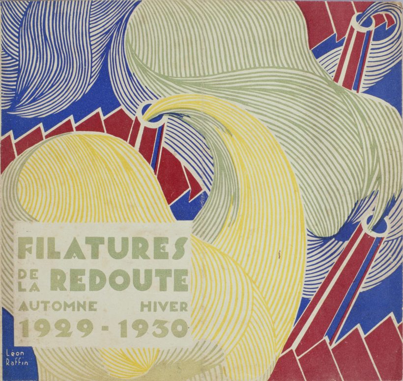 DR - Couverture du troisième catalogue La Redoute automne 1929-hiver 1930 (détail) Léon Raffin, dessinateur Photo : Alain Leprince - Doolittle
