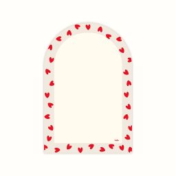  - Ardoise magnétique coeurs, 14€