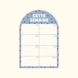  - Planning magnétique hebdomadaire Petits Cœurs, 14€