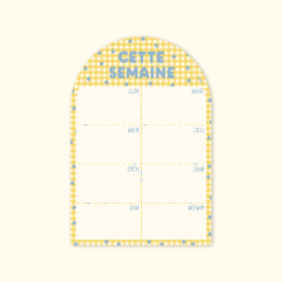  -  Planning magnétique hebdomadaire Vichy, 14€